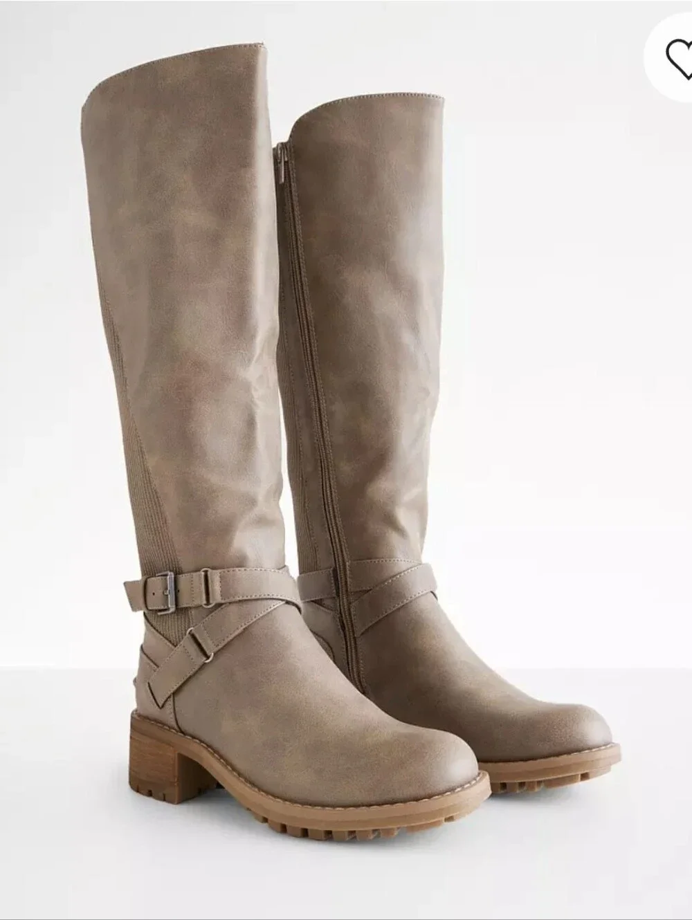 B-52 Tall Heeled Boot Brown Women's Mid-Calf Riding Boots - Classic Casual Style